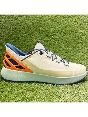 Kizik Wasatch Mens Size 13 Cream Orange Blue Athletic Hands Free Shoes Sneakers